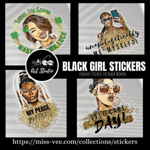 Breathe Some Life into your Planners using Black Girl Stickers