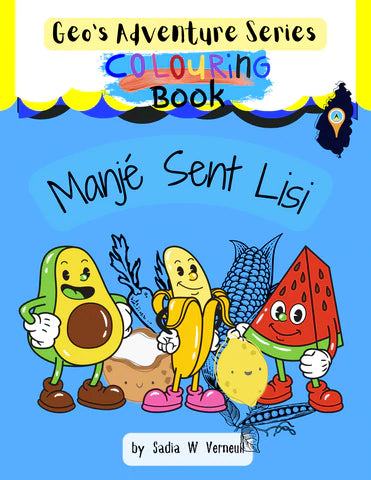 Creole Coloring Books about Saint Lucia