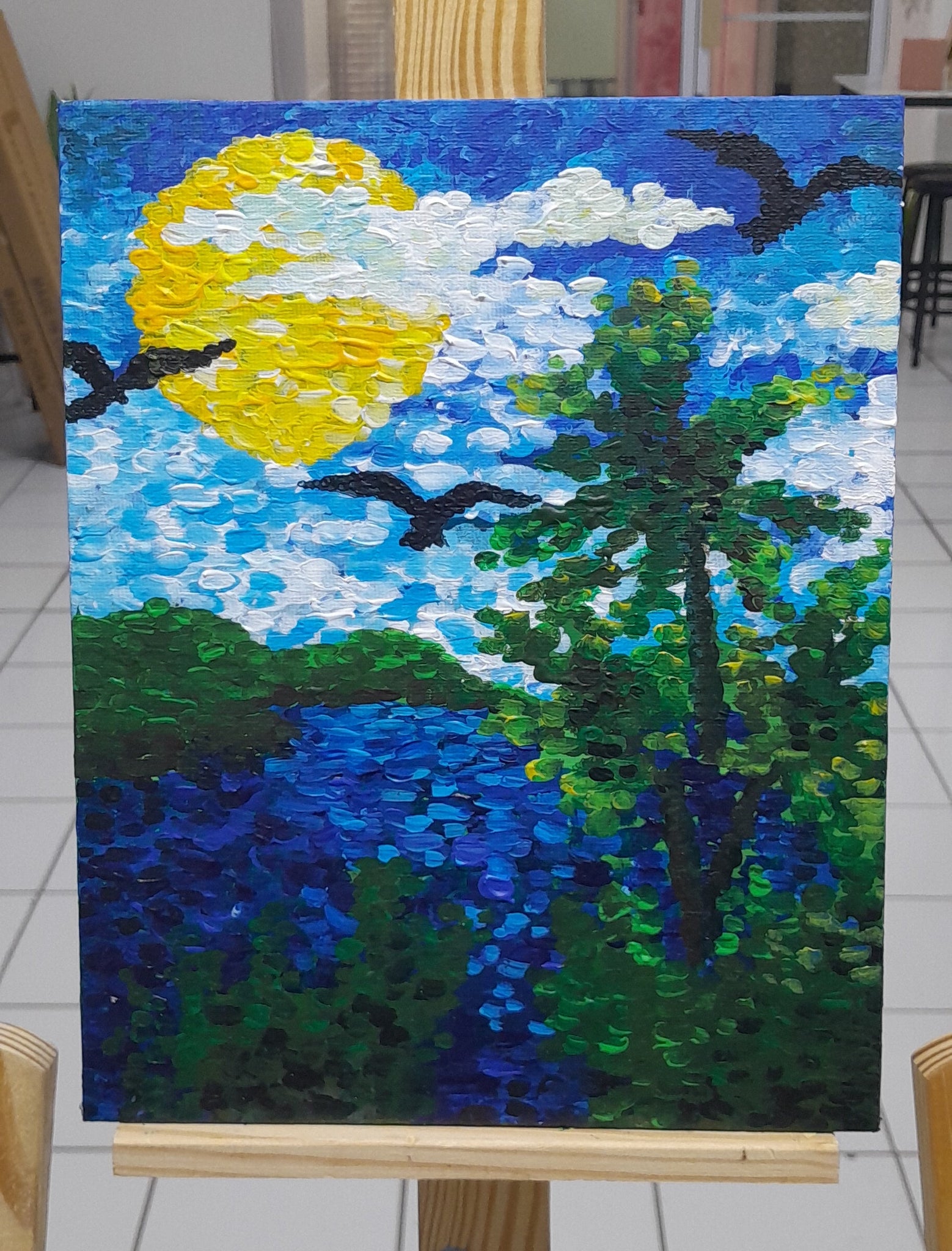 Flight Over Still Waters | Original Painting