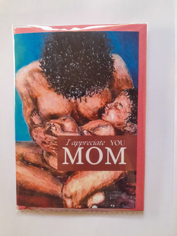 Woman breast-feeding Baby Greeting Card