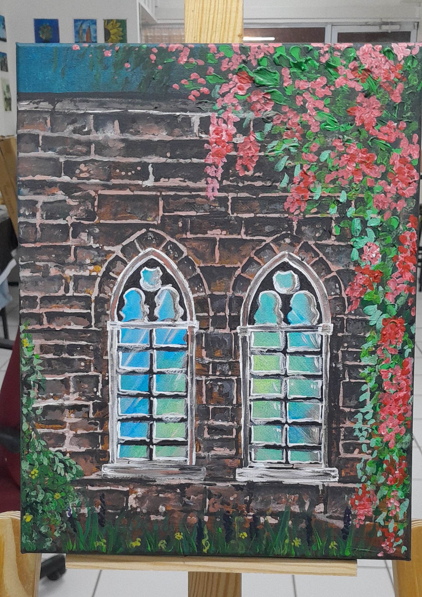 Title: Sanctuary in Progress (2025) | original painting