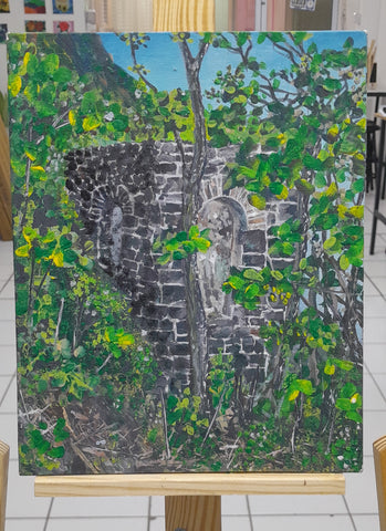 Old Military Latrine | Original Painting