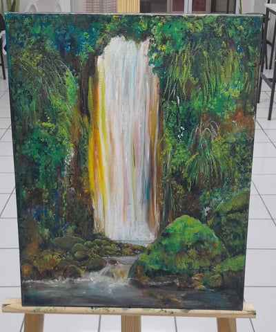 Diamond Falls, Soufrière | Original Painting