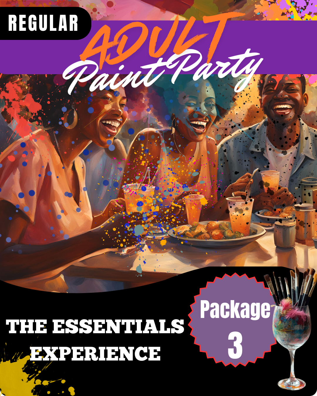 Adult Sip and Paint | REGULAR Package 3: The Essentials Experience