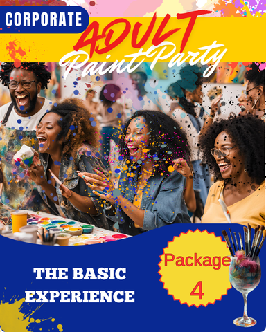 Adult Sip and Paint | CORPORATE Package 4: The Basic Experience