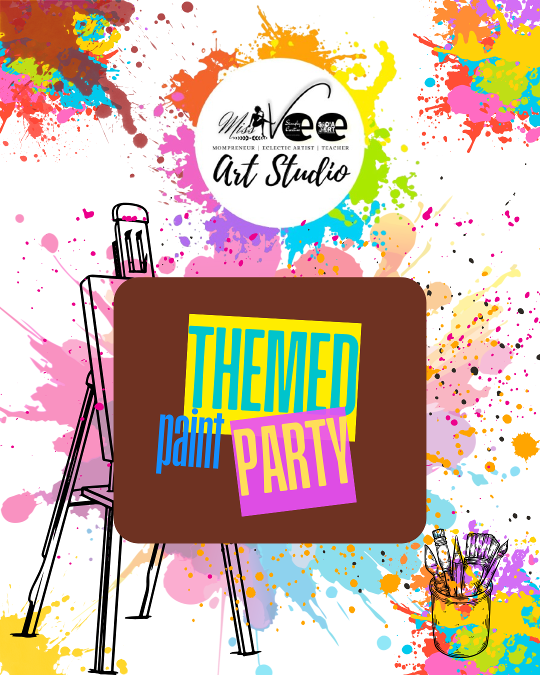 Miss-Vee Art Studio Themed Sip and Paint Events | Themed Sip & Paint Experiences | Empowering, Uplifting & Inspired Art Events
