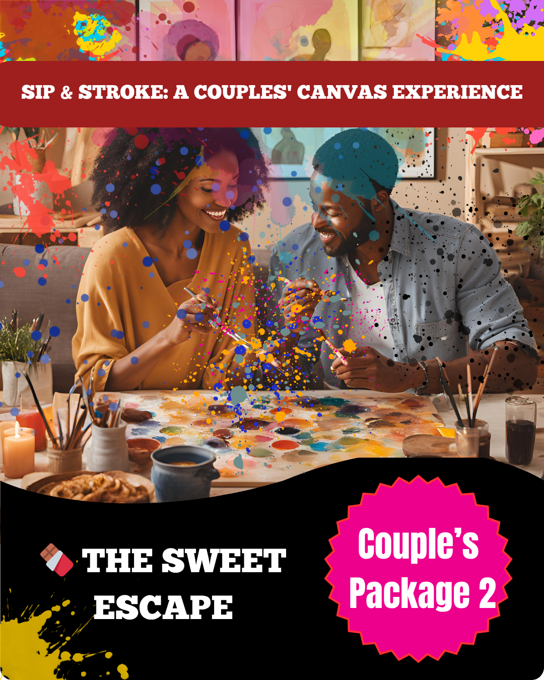 Couple's Sip and Paint | The Sweet Escape