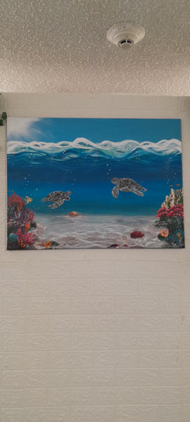 Crossing Paths on Life's Journey — Original Acrylic Painting on Canvas by Sadia Verneuil (Miss-Vee)