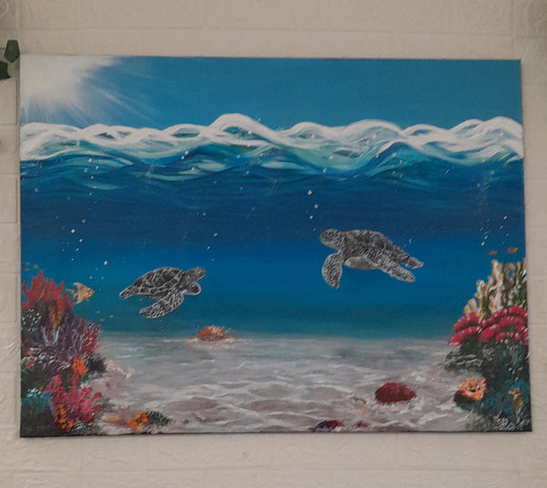 Crossing Paths on Life's Journey — Original Acrylic Painting on Canvas by Sadia Verneuil (Miss-Vee)