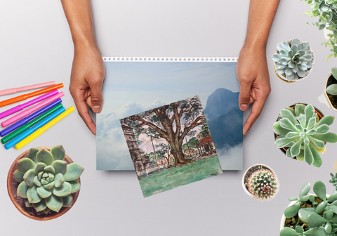 Old Derek Walcott Square Greeting Card