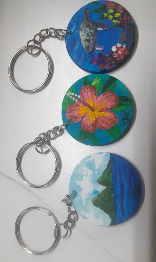 Hand Painted Key chains | Saint Lucia Souvenirs