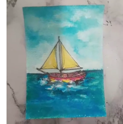 ACEO Original Painting on Watercolor Paper