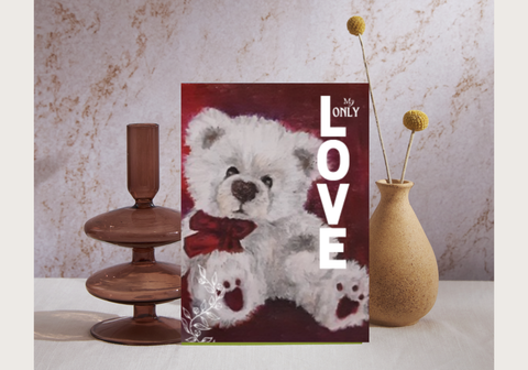 White Bear-My only Love Greeting Card