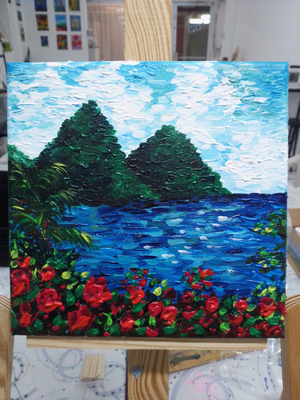 The Pitons -Impressionism | Original Painting