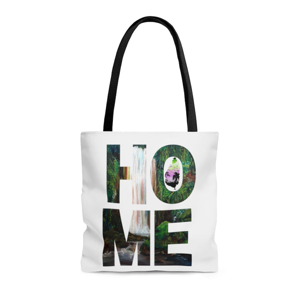 HOME Saint Lucia AOP Tote Bag | Diamond Waterfalls, Soufriere, Saint Lucia