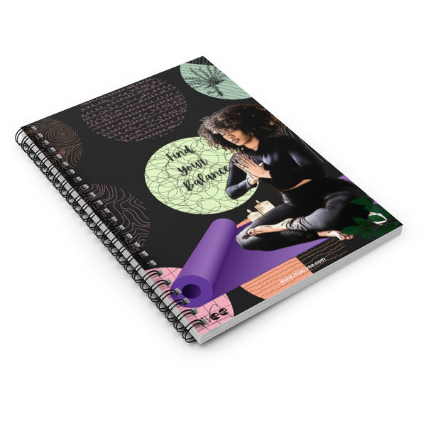 'Find Your Balance' Spiral Notebook / Journal - Ruled Line