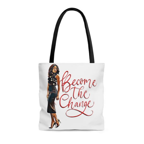 BECOME THE CHANGE AOP Tote Bag | Black Girl Magic | Melanin