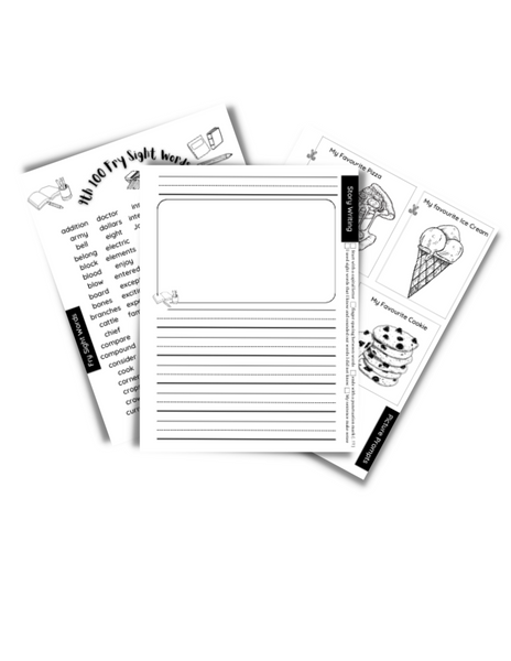 Composition Notebook for Kids with free picture writing prompts