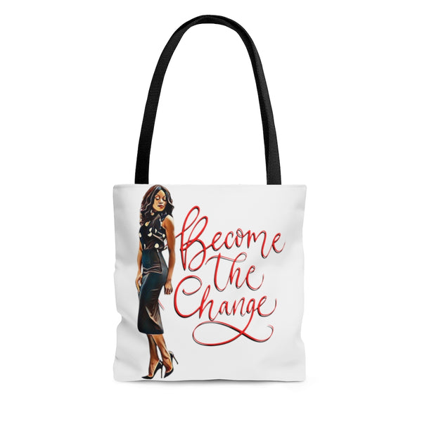 BECOME THE CHANGE AOP Tote Bag | Black Girl Magic | Melanin