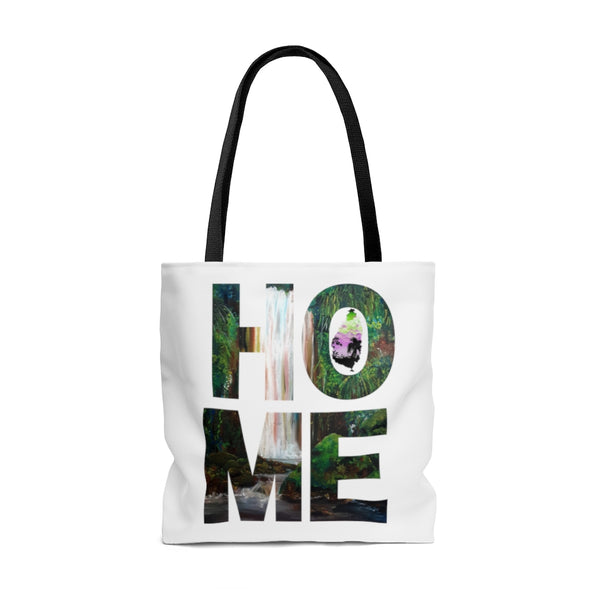 HOME Saint Lucia AOP Tote Bag | Diamond Waterfalls, Soufriere, Saint Lucia